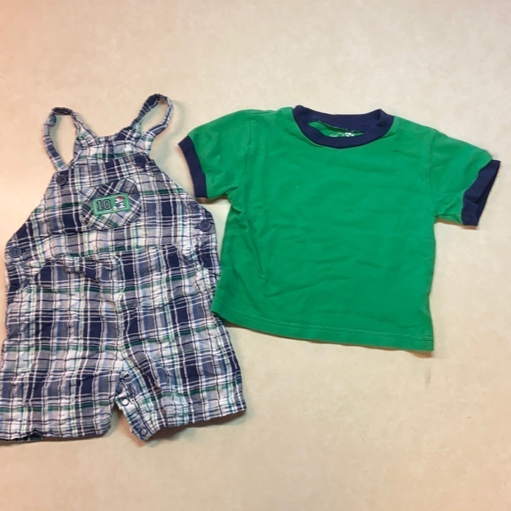 Okie Dokie Toddler Two-Piece Shortall Set